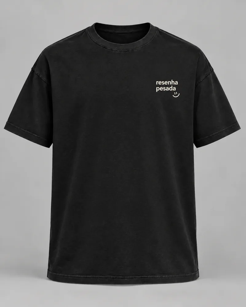 Proposta da camiseta Resenha pesada, preto